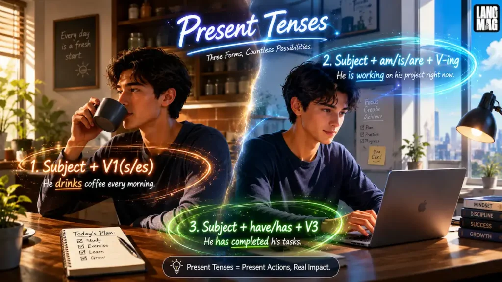 زمان‌های حال (Present Tenses) در یک نگاه