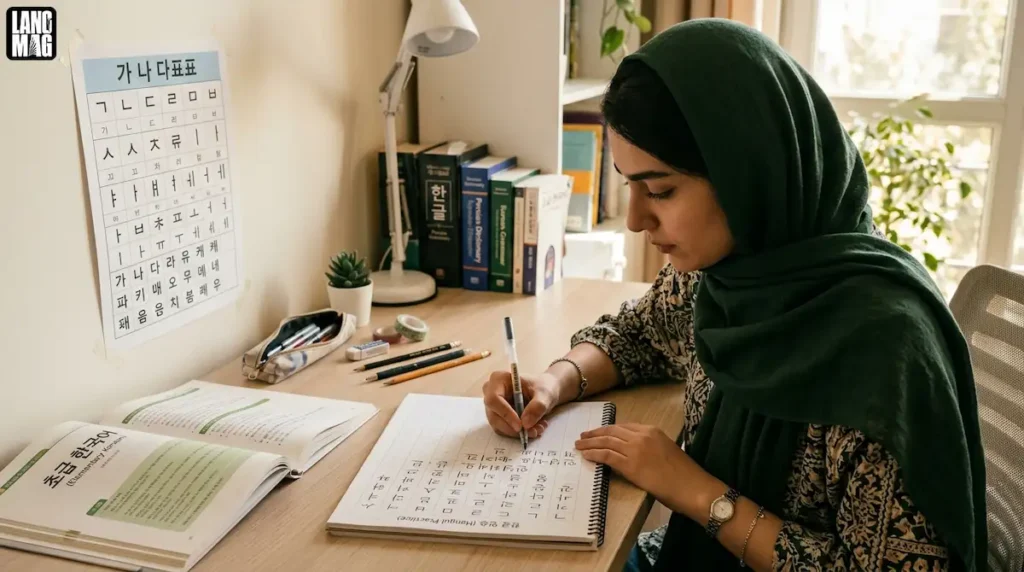 آموزش زبان کره ای در منزل
