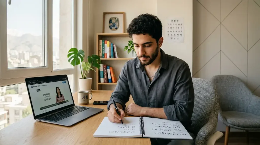 آموزش زبان کره ای در خانه