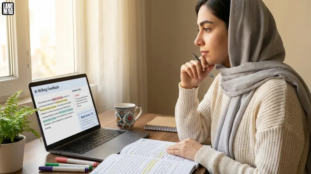 آمادگی آزمون آیلتس با هوش مصنوعی