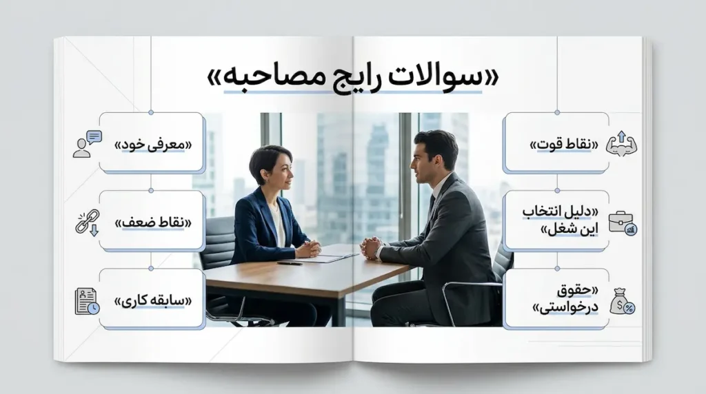 سوالات رایج مصاحبه های انگلیسی