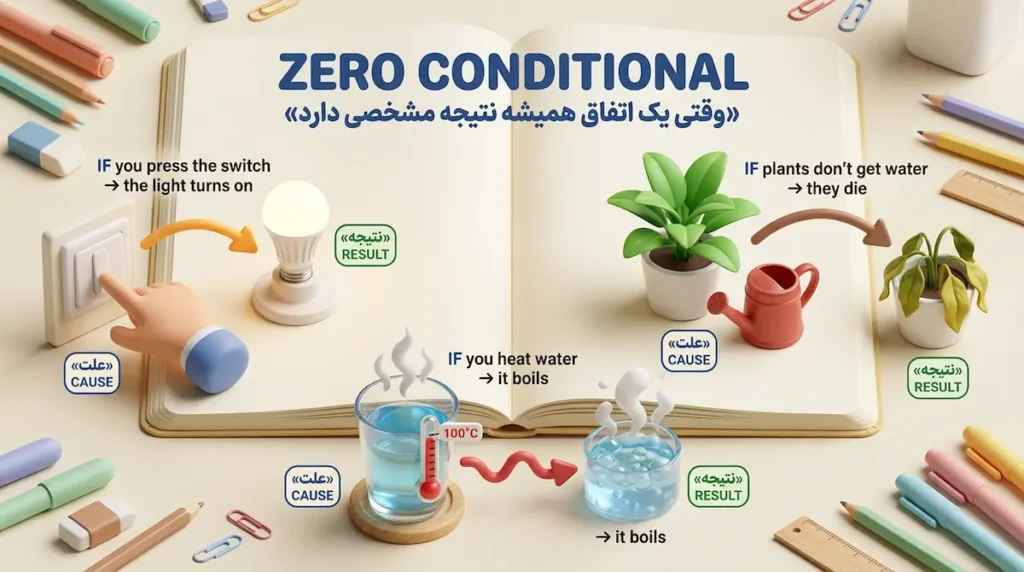 کاربرد گرامر شرطی نوع صفر