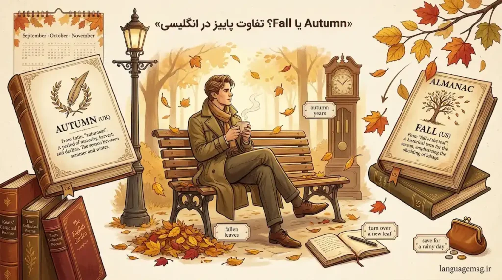 پاییز به انگلیسی | تفاوت autumn و fall
