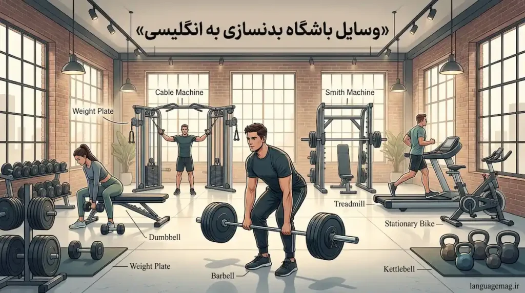 وسایل باشگاه بدنسازی به انگلیسی
