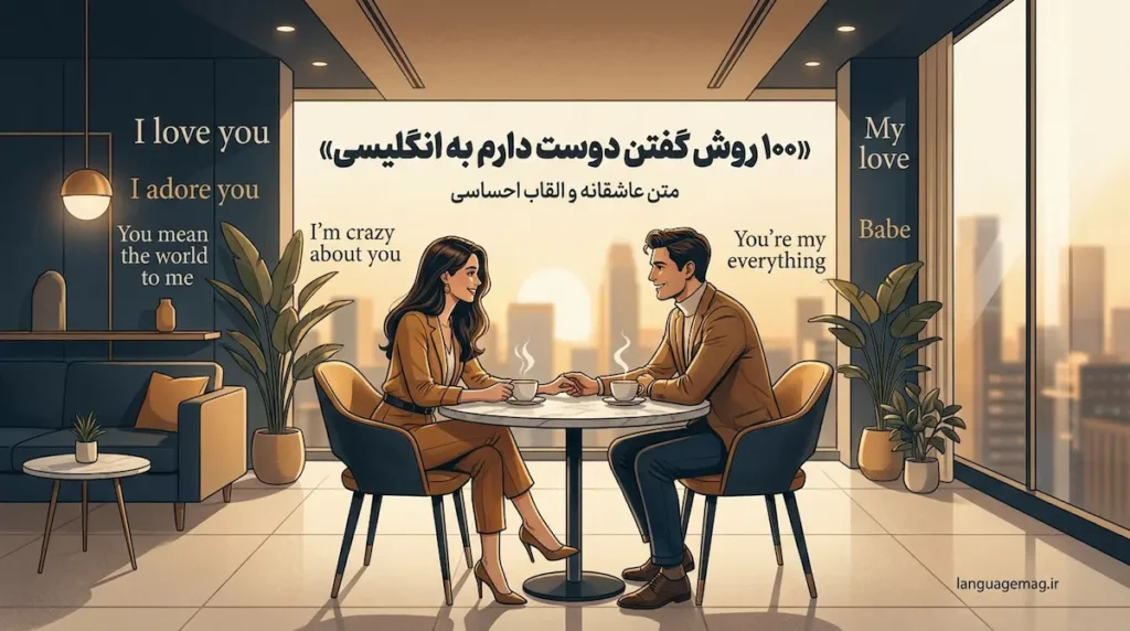 جملات آماده دوست دارم به انگلیسی